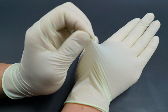 Colloidal Oatmeal Coated Latex Gloves